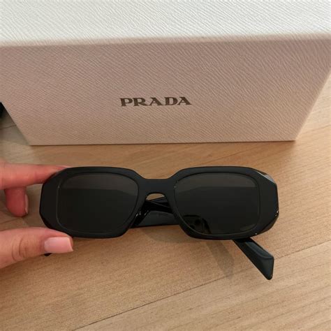 prada 51mm narrow rectangle sunglasses|runway 49mm rectangle sunglasses Prada.